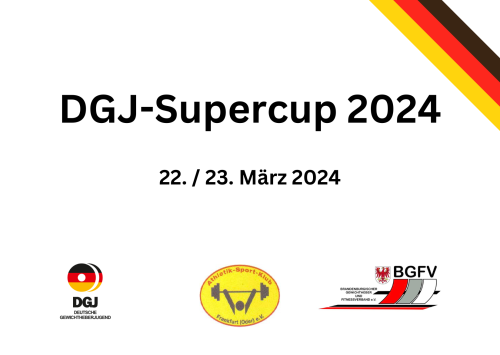 DGJ – Supercup Alle News und Ergebnisse